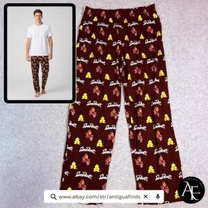 ASU Sun Devils Pajama Pants Men XL Maroon Sparky All Over Print Sideline Apparel